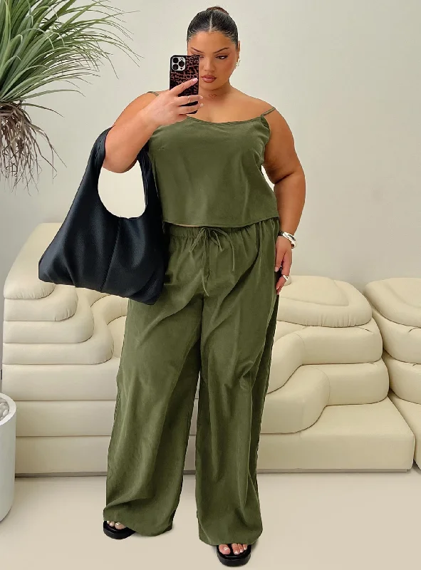 Big Discounts Women's Evening Clothing Big Discounts Paigey Set Khaki Curve