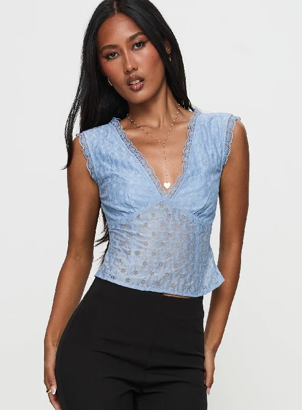 Budget Friendly Women's Clothes For Work Events Budget Friendly Gimmie Top Blue