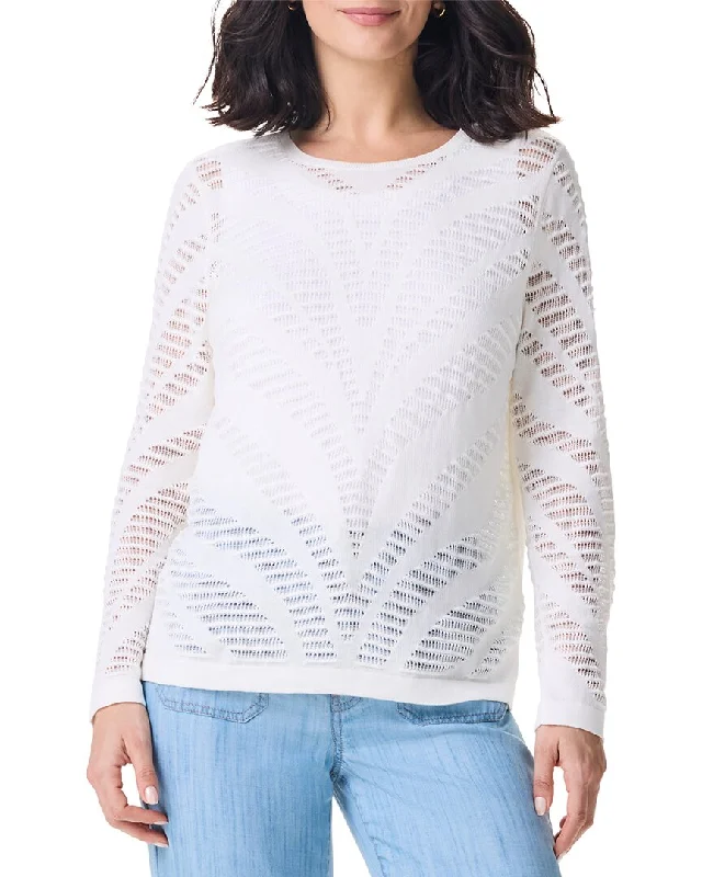 Casual Clothes For Women Evening Elegance NIC+ZOE Placed Pointelle Sweater