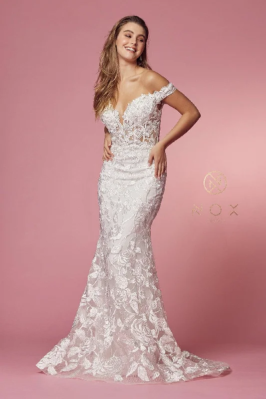 Women's Resort Apparel Special Offers, Don't Miss Off Shoulder Long Wedding Dress