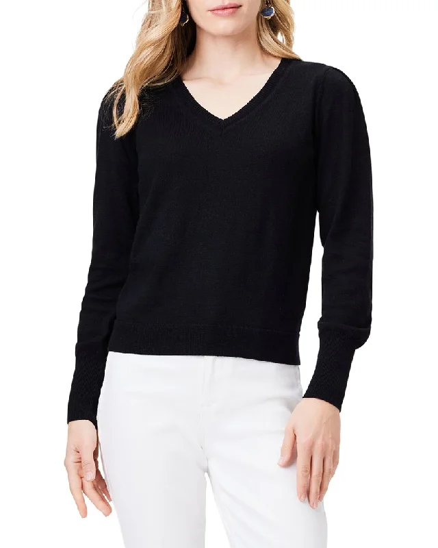 Women's Outerwear Clothing Classy Style Discounts NIC+ZOE Slub V-Neck Sweater