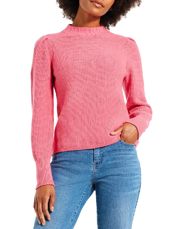 Women's Clothes For Work Relaxed Style NIC+ZOE Waffle Stitch Sweater