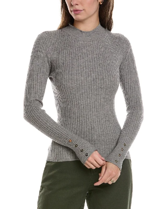 Women's Seasonal Wardrobe Clothing Classic Modern Offers MEIVEN Cable Rib Sweater