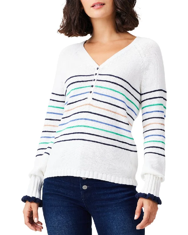 Sustainable Women's Apparel Summer Fashion NIC+ZOE Plus Maritime Stripe Sweater