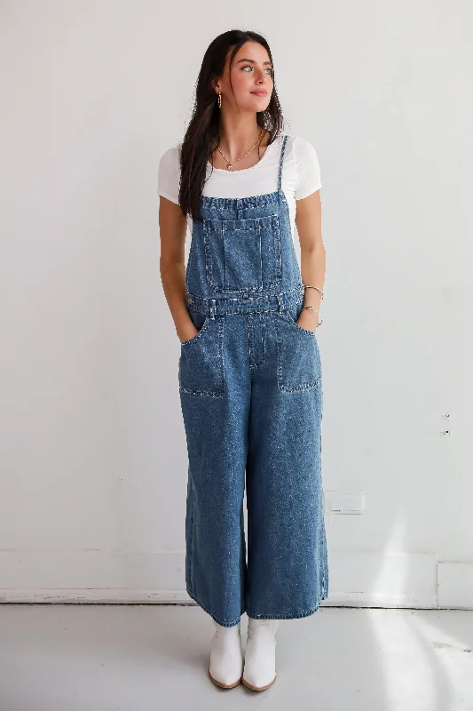 Women's Festive Attire Trendy Women'S Wear Collection FINAL SALE - Movin' & Groovin' Denim Overalls