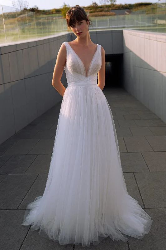 Stylish Women's Outerwear Apparel Flash Sale Starts Elinor Tulle A-line Wedding Dress