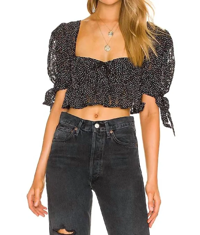 Exclusive Sale Leila Top In Black