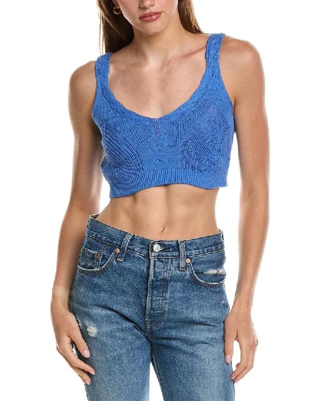 Classic Elegance Sales 27 Miles Malibu Cable Knit Bra Top