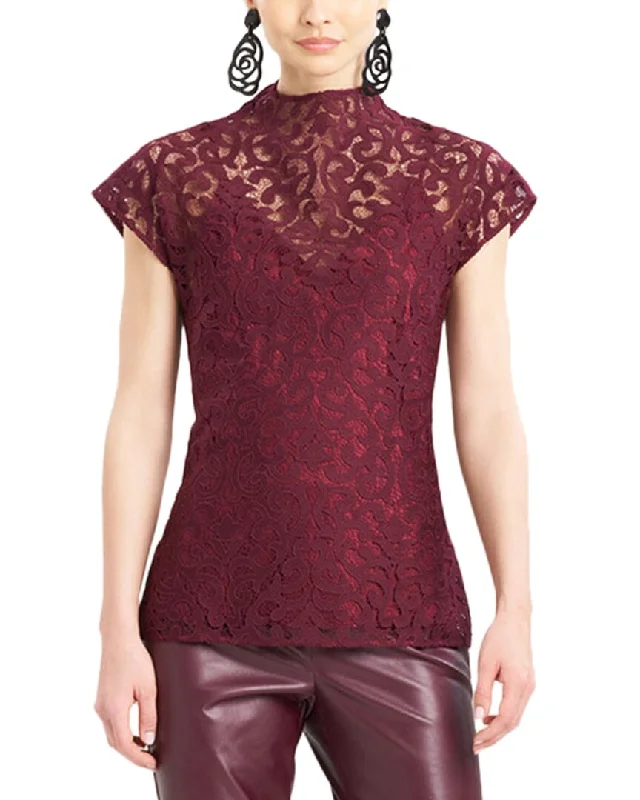 Glamorous Fashion Offers Natori Scroll Lace Top