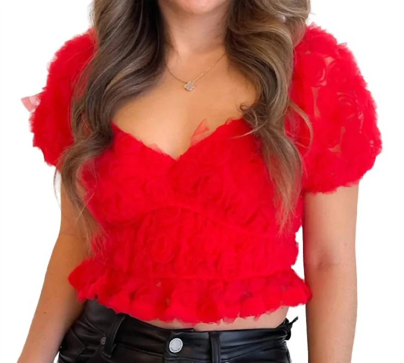 Exclusive Discounts Lizzie Top In Red