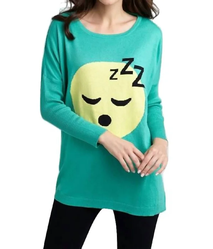 Clearance Sale, All Cheap Sweet Dreams Emoji Top In Teal