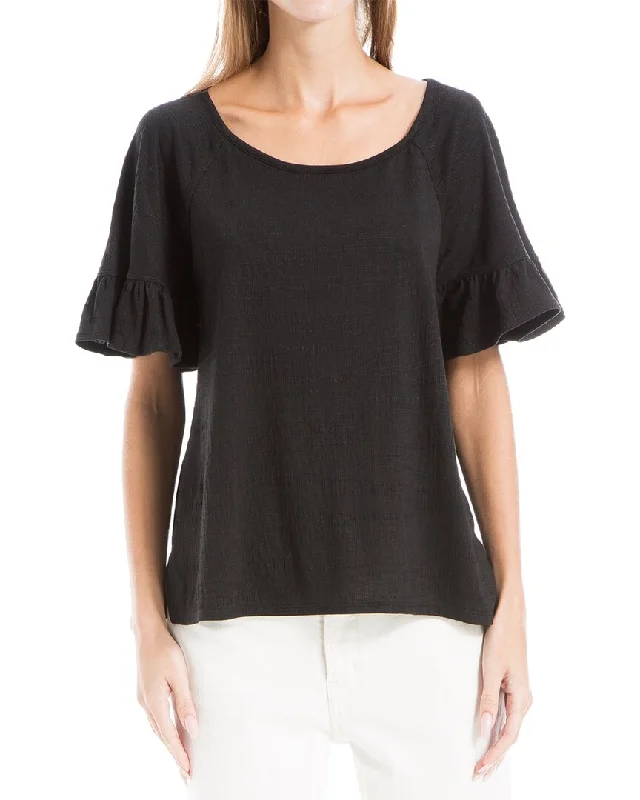 Fast Fashion Favorites Max Studio Flutter Sleeve Top