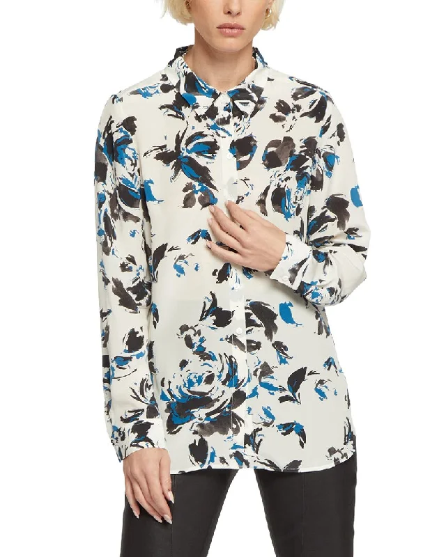 Feminine Luxe Style Sale NYDJ Riley Silk Shirt