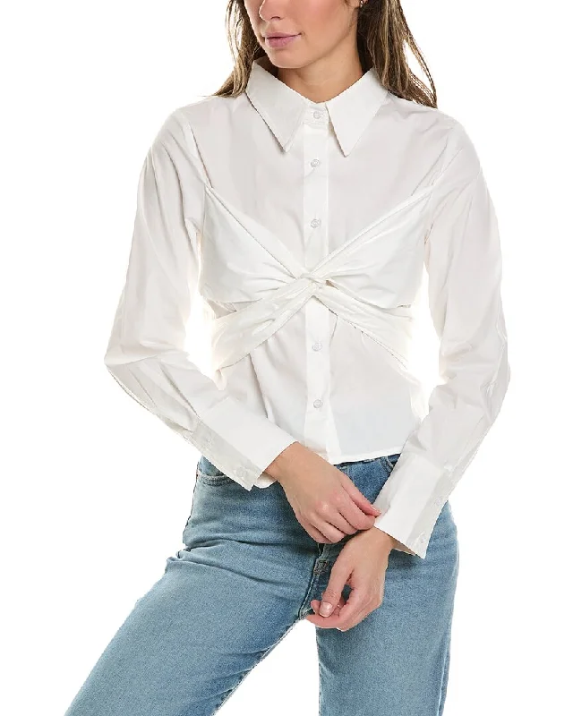 Imeless Style Avantlook Wrap Front Shirt