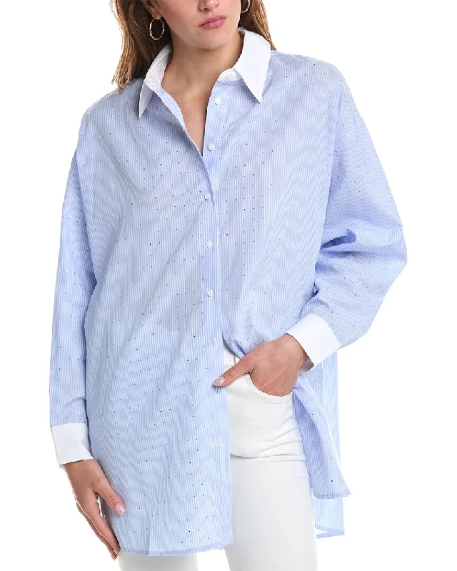 Limited Time Flash Sale Lucy Paris Kathy Embellished Button-Up Shirt