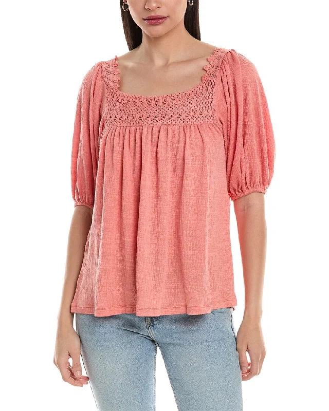 Winter Warehouse Sale Rain Lace-Trim Top