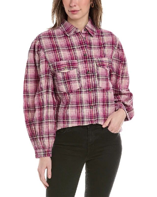 Browse Our Top Products Isabel Marant Etoile Lidzy Linen-Blend Shirt