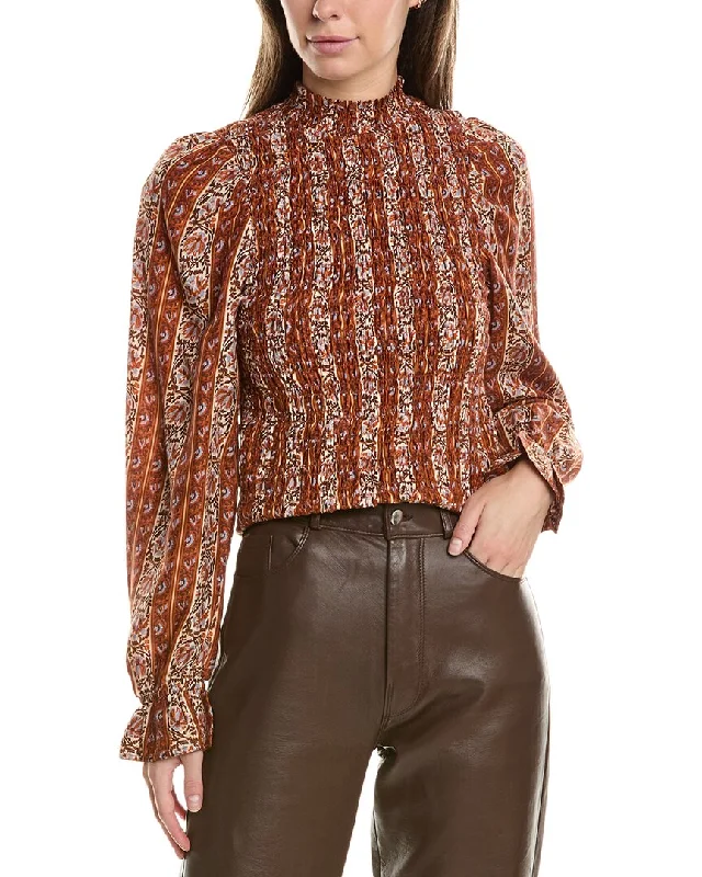 Shop Sale Items Marie Oliver Glennon Silk-Blend Top