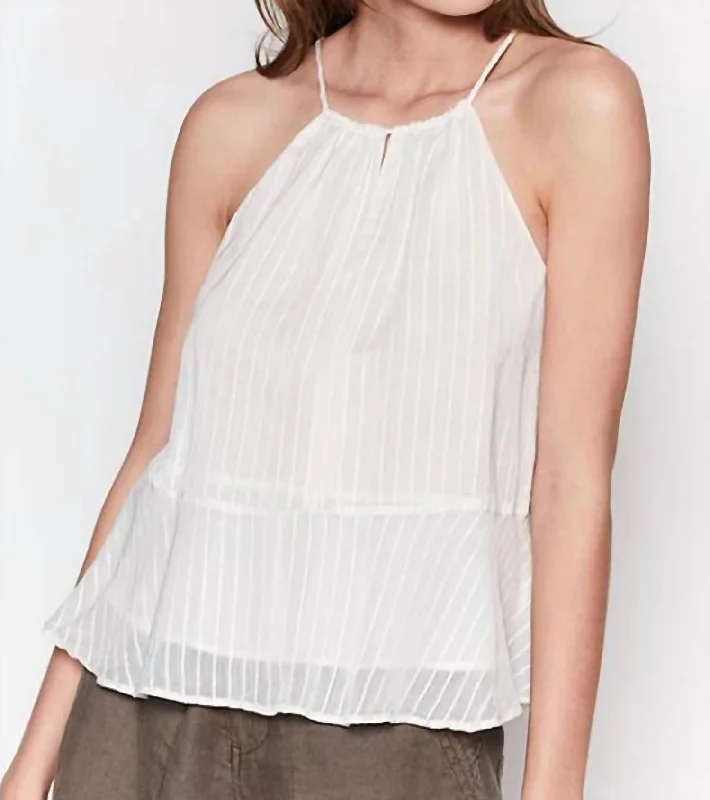 Spring Offer Juneaux Halter Top In Porcelain