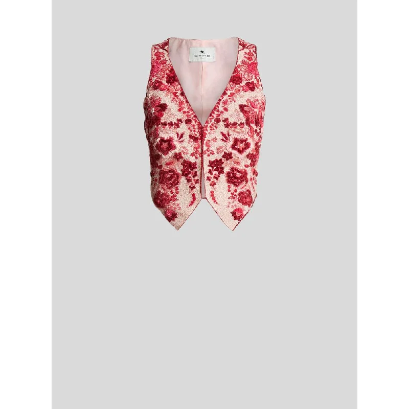 Latest Trends Floral Embroidery Waistcoat