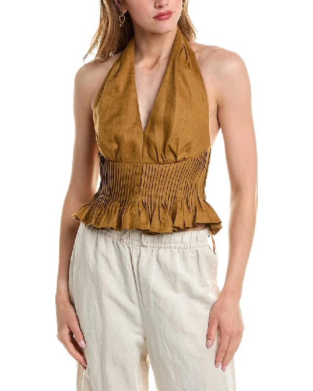 Hot Items Nicholas Ilianna Linen Top