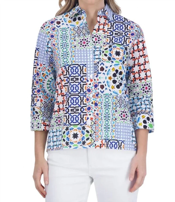 Hot Sale Kelly No Iron Intertwine Shirt In Multi