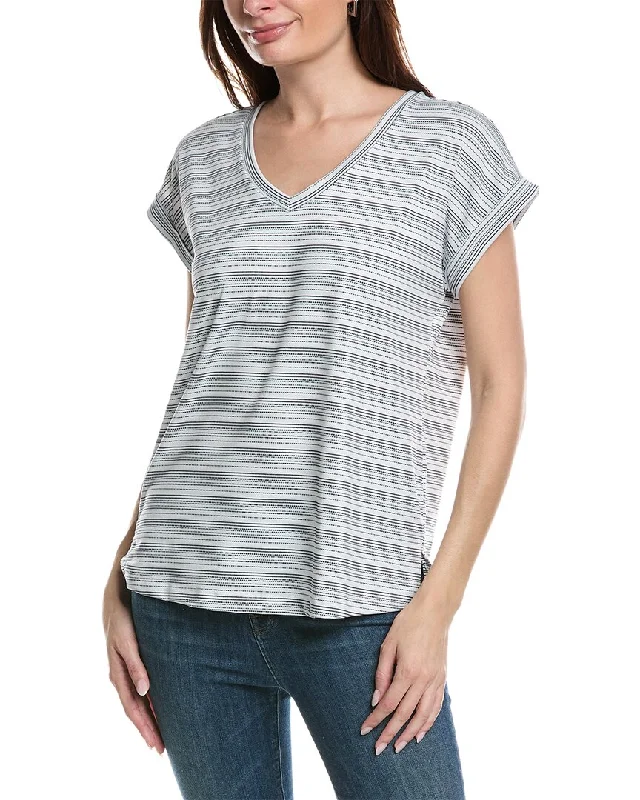 Discount Extravaganza Bobeau V-Neck Pleat Back Top