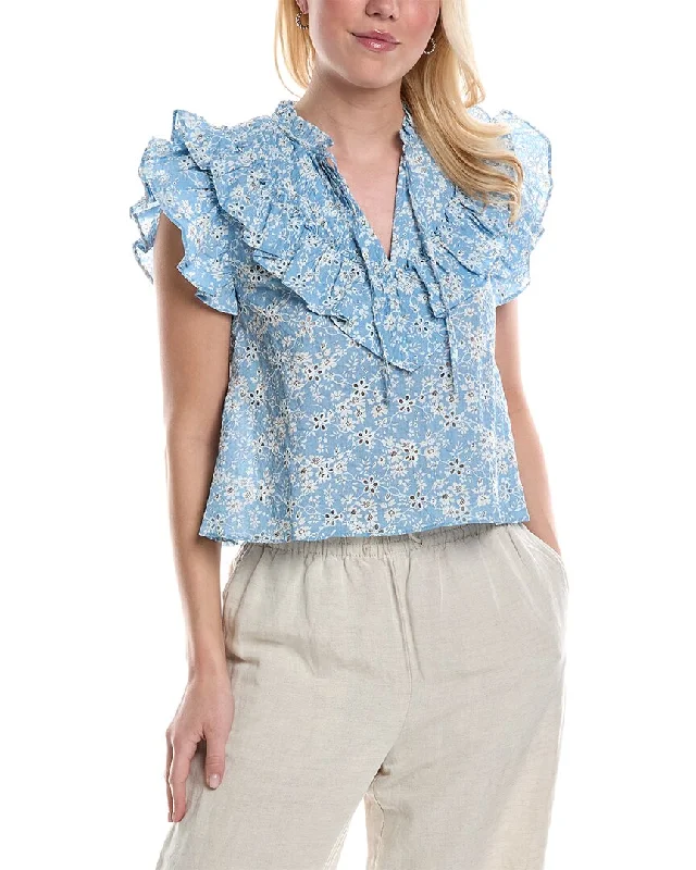 Seasonal Clearance Central Park West Celeste Ruffle Top