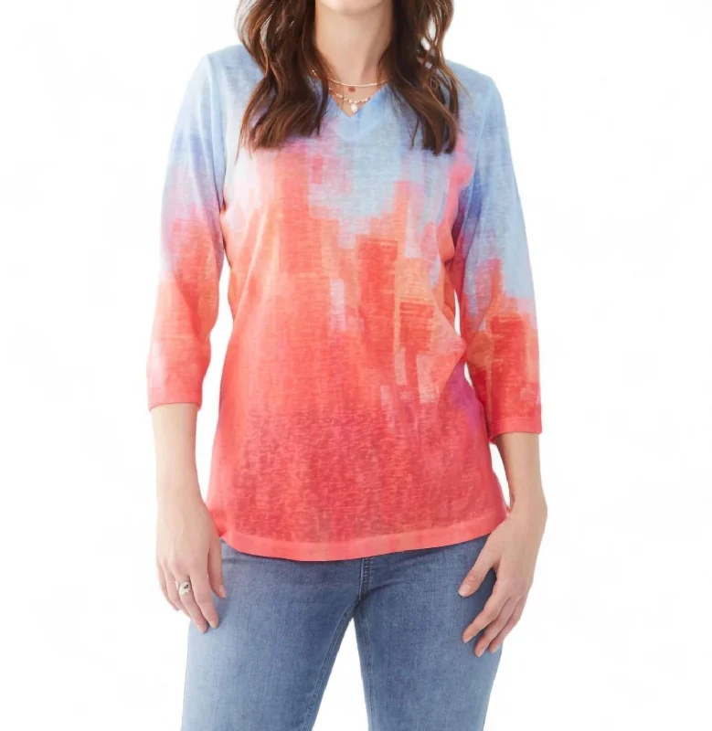 Laid-Back Fashion Offers Flamingo Gradient Shirt In Multi