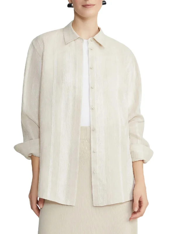 Quick Grab Deals Boyfriend Oversized Shirt In Pebble