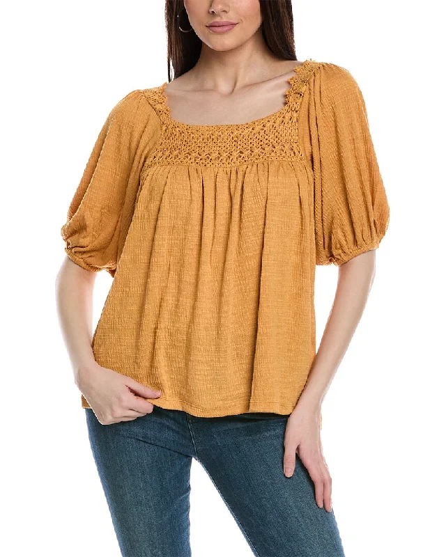 Urban Fashion Rain Lace-Trim Top