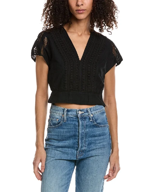 Unleash Your Trend Driven Style The Kooples Lace-Trim Top