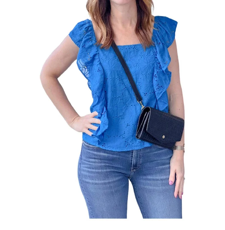 Classy Style Discounts Harlee Top In Blue