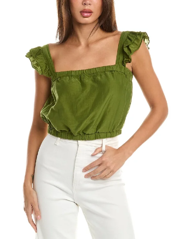 Latest Fashion Velvet by Graham & Spencer Gracen Silk-Blend Top