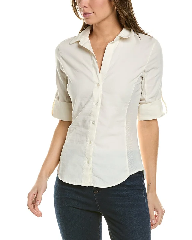 Sophisticated Style Offers James Perse Corduroy Contrast Panel Shirt