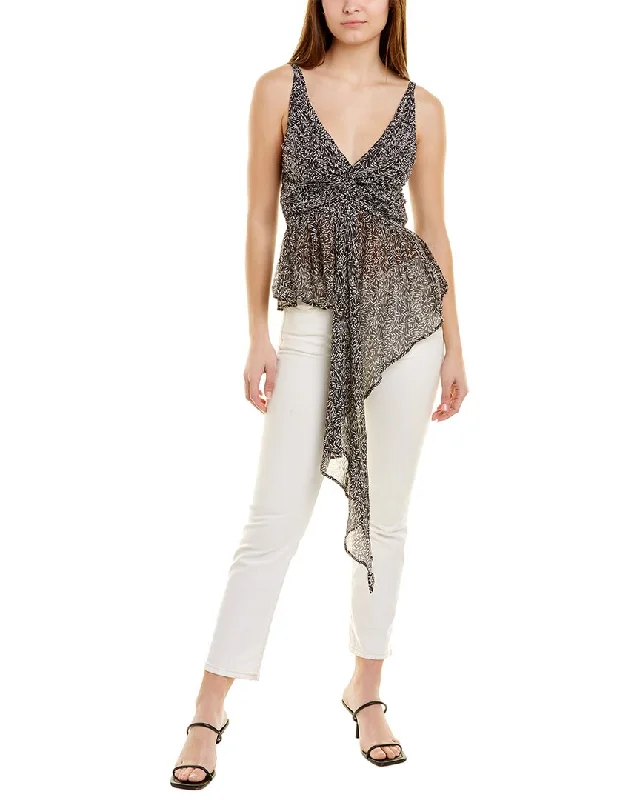 New Arrivals Sabina Musayev Brize Silk-Blend Top