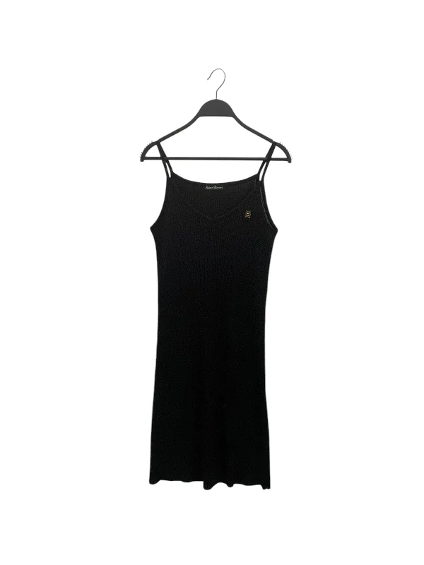 Women's Everyday Apparel On-Trend Fashion Offers HYSTERIC GLAMOUR/SS Dress/Cotton/BLK/RIBBED DRESS, TEDDY