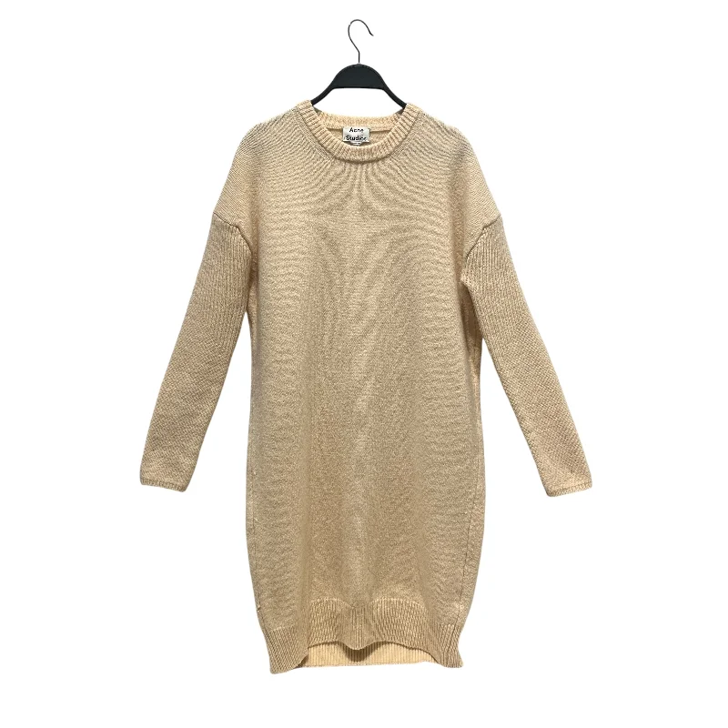 Women's Clothes For Outdoor Events Hot Deals Acne Studios/LS Dress/S/Wool/WHT/PHEBE SHET PUW15