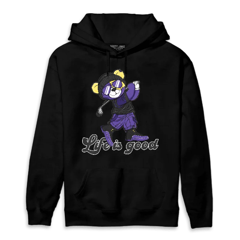 Minimalist Unisex Wardrobe Must-Haves Limited Time Flash Sale NastyJamz Field Purple 12s Hoodie Match BER Like Golf