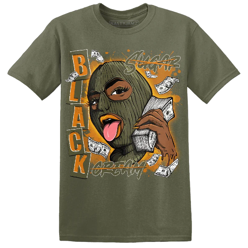 Minimalist Unisex Fashion Essentials Unbeatable Prices NastyJamz Olive 5s T-Shirt Match No Sugar No Cream