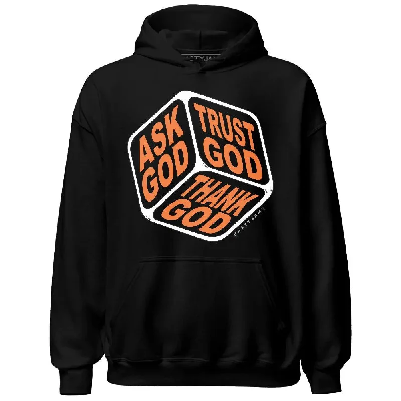 Trendy Unisex Playful Fashion Offers AM TW White Orange NastyJamz Hoodie Match Trust God