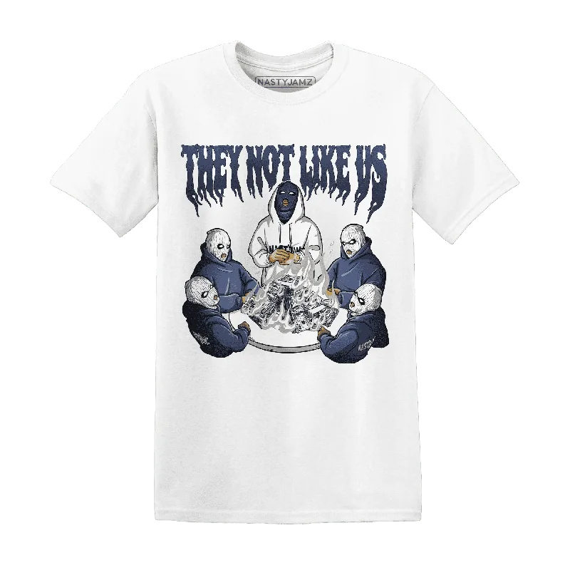 Sleek And Contemporary Gender-Free Outfits Stylish Deals NastyJamz White Navy 6s T-Shirt Match They Not Like Us