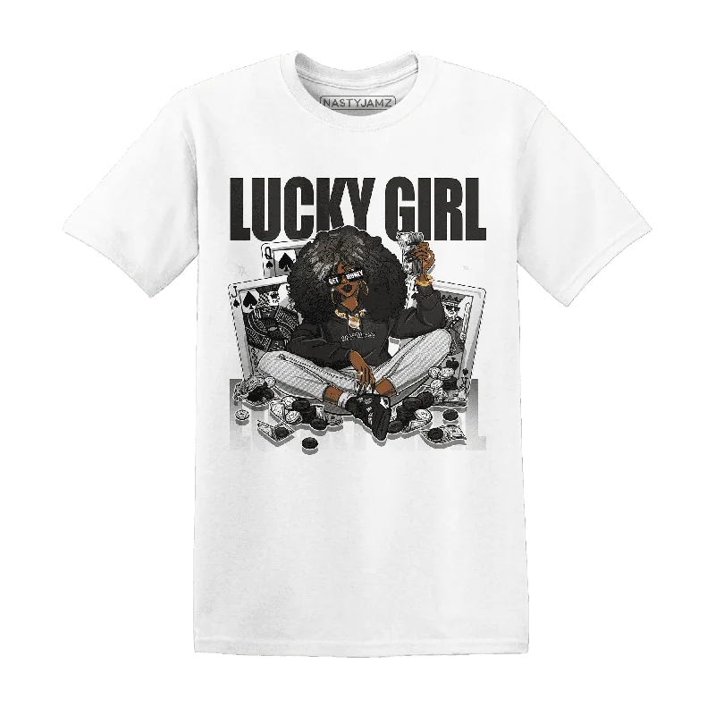 Functional And Stylish Unisex Outerwear Elegant Style NastyJamz White Thunder 4s T-Shirt Match Lucky Girl