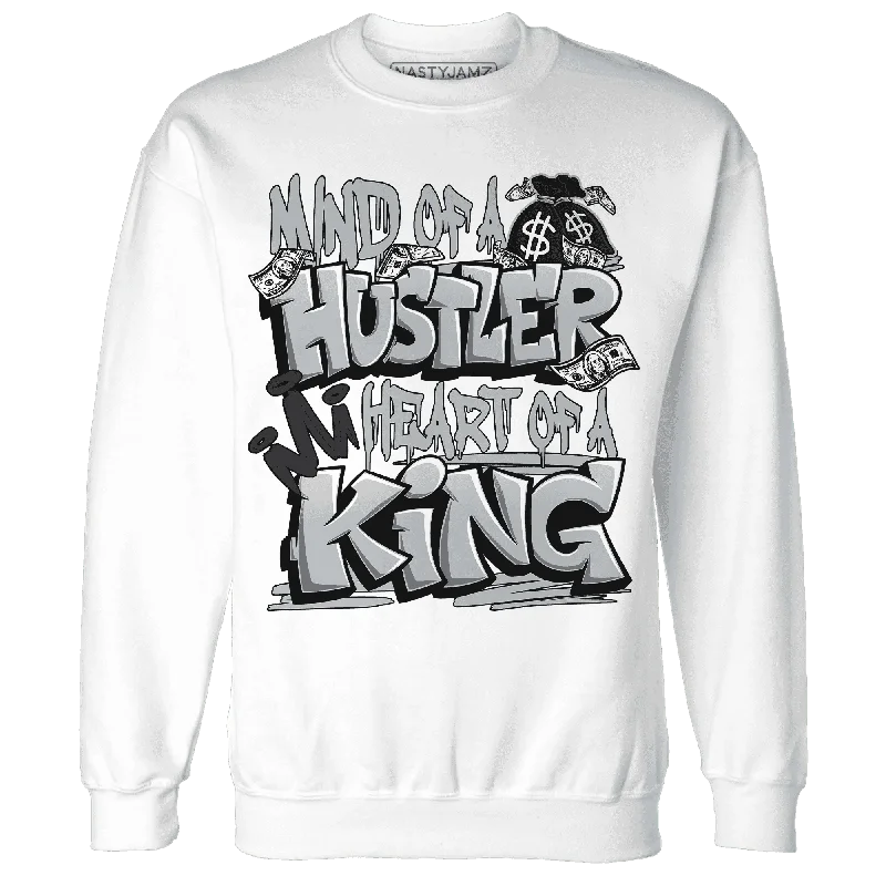 Breathable And Lightweight Unisex Wear Top Deals NastyJamz Wolf Grey 12s Sweatshirt Match Hustler Heart King