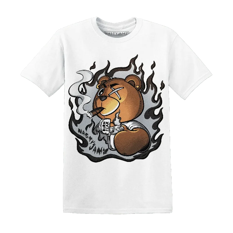 Minimalist Unisex Wardrobe Must-Haves Sporty Fashion Offers NastyJamz Wolf Grey 12s T-Shirt Match BER Burn Fear