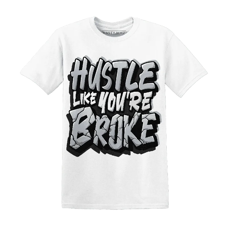 Comfortable Unisex Streetwear Feminine Style Promotions NastyJamz Wolf Grey 12s T-Shirt Match Hustle Like Broke