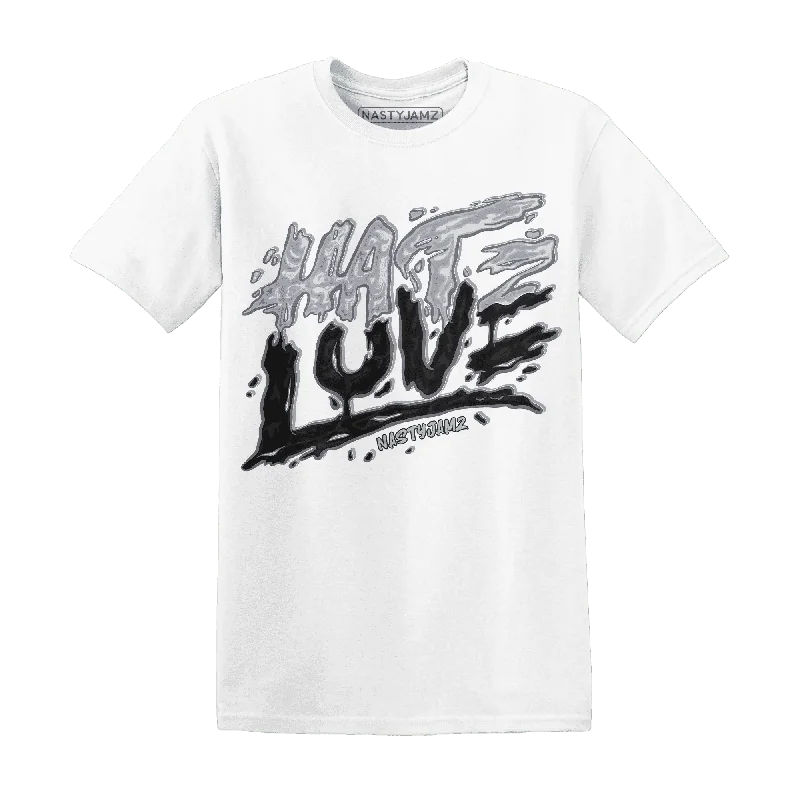 Gender-Neutral Fashion For Everyday Style Vibrant Style Promotions NastyJamz Wolf Grey 12s T-Shirt Match Love Hate