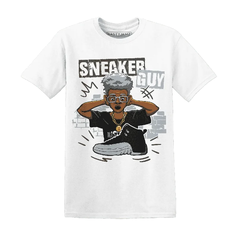 Trendy Unisex Final Sale NastyJamz Wolf Grey 12s T-Shirt Match Sneaker Guy Collector