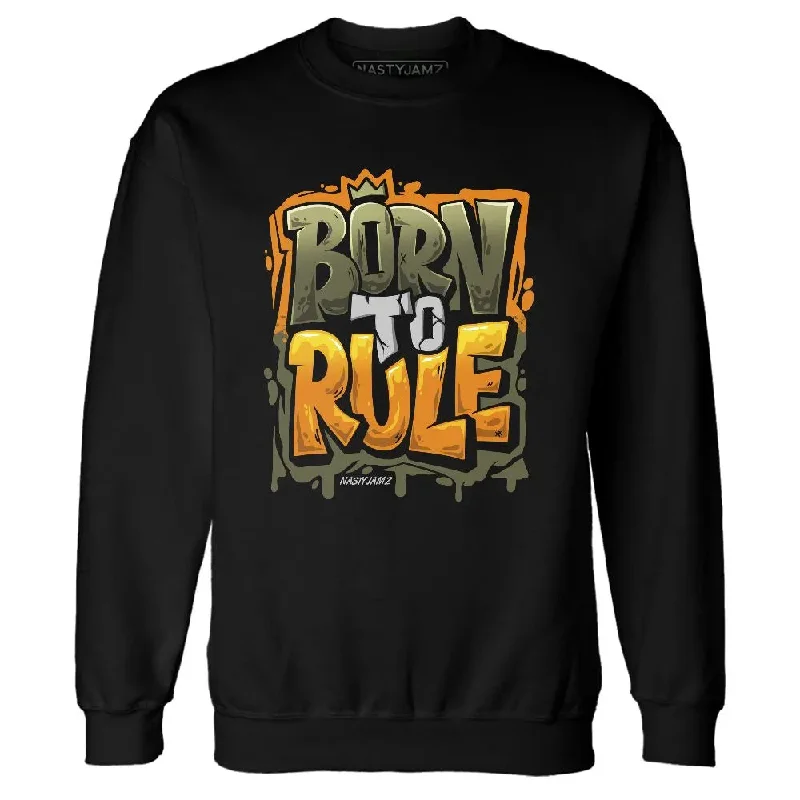 Chic And Casual Unisex Fashion Trends Discover Now Olive 5s NastyJamz Sweatshirt Match Born To Rule