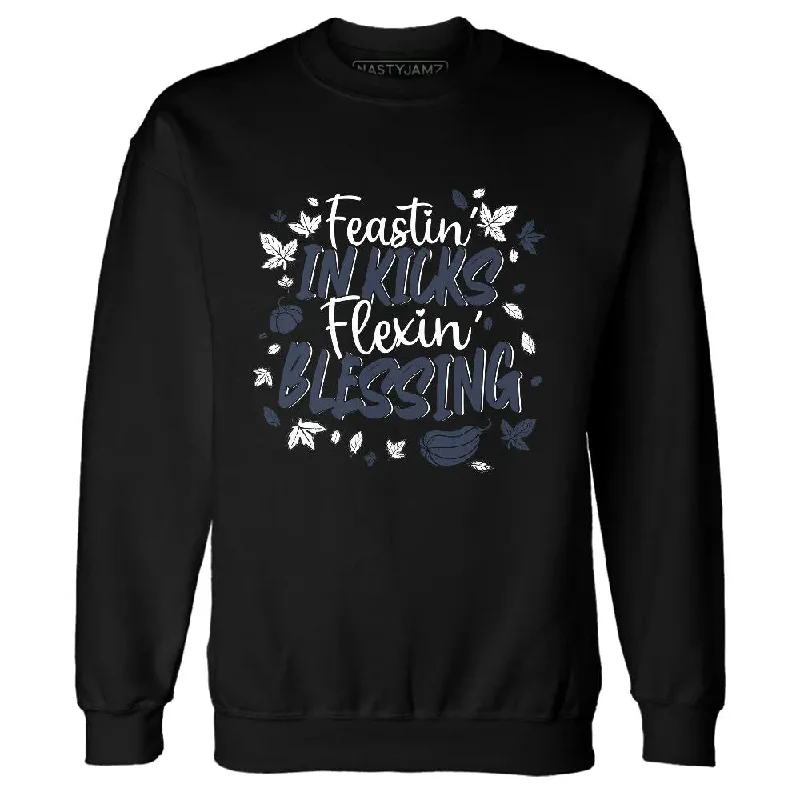 Fashion-Forward Unisex Apparel Everyday Elegance Sale White Navy 6s NastyJamz Sweatshirt Match Kicks Feasting